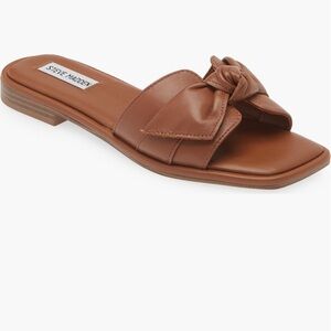 Steve Madden Brown Bow Detail Sandals